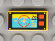 Lego Used - Tile 1 x 2 with Underwater Periscope View with Crosshairs '20' '40' and Red B~ [Yellow]