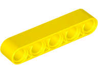 Lego (N) ~ Technic Liftarm Thick 1 x 5 ~ [Yellow]