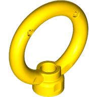 Lego (N) ~ Ring 3 x 3 with Stud Holder ~ [Yellow]