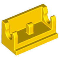 Lego (N) ~ Hinge Brick 1 x 2 Base ~ [Yellow]