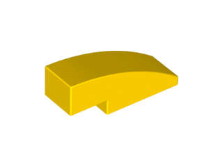 Lego (N) ~ Slope Curved 3 x 1 ~ [Yellow]