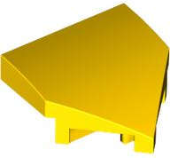 Lego (N) ~ Wedge 2 x 2 x 2/3 Pointed ~ [Yellow]