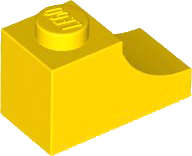 Lego (N) ~ Arch 1 x 2 Inverted ~ [Yellow]