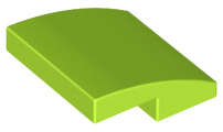 Lego (N) ~ Slope Curved 2 x 2 x 2/3 ~ [Lime]