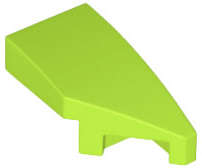 Lego (N) ~ Wedge 2 x 1 x 2/3 Right ~ [Lime]
