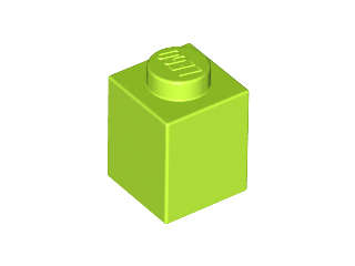 Lego (N) ~ Brick 1 x 1 ~ [Lime]