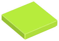 Lego (N) ~ Tile 2 x 2 ~ [Lime]