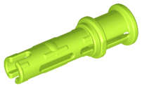 Lego (N) ~ Technic Pin 3L with Friction Ridges and Stop Bush ~ [Lime]