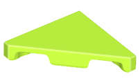 Lego (N) ~ Tile Modified 2 x 2 Wedge Triangular ~ [Lime]