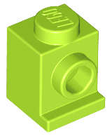 Lego (N) ~ Brick Modified 1 x 1 with Headlight ~ [Lime]