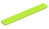 Lego (N) ~ Tile 1 x 8 ~ [Lime]