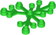 Lego (N) ~ Plant Leaves 6 x 5 ~ [Bright Green]