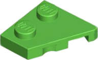 Lego (N) ~ Wedge Plate 2 x 2 Left ~ [Bright Green]