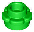 Lego Used - Plate Round 1 x 1 with Flower Edge (5 Petals)~ [Bright Green]