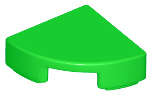 Lego (N) ~ Tile Round 1 x 1 Quarter ~ [Bright Green]