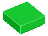 Lego (N) ~ Tile 1 x 1 ~ [Bright Green]