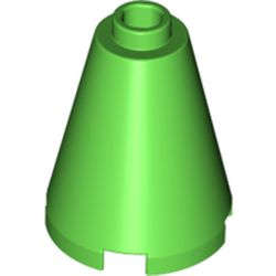 Lego (N) ~ Cone 2 x 2 x 2 - Open Stud ~ [Bright Green]