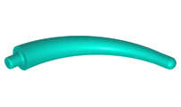 Lego (N) ~ Dinosaur Tail End Section / Horn ~ [Dark Turquoise]