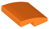 Lego (U) ~ Slope Curved 2 x 2 x 2/3 ~ [Orange]