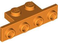 Lego (U) ~ Bracket 1 x 2 - 1 x 4 ~ [Orange]