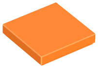 Lego (N) ~ Tile 2 x 2 ~ [Orange]