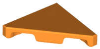 Lego (N) ~ Tile Modified 2 x 2 Wedge Triangular ~ [Orange]