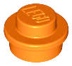 Lego (N) ~ Plate Round 1 x 1 ~ [Orange]