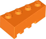 Lego (U) ~ Wedge 4 x 2 Right ~ [Orange]