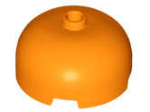Lego (N) ~ Brick Round 3 x 3 x 1 1/3 Dome Top - Open Stud ~ [Orange]