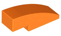 Lego (N) ~ Slope Curved 3 x 1 ~ [Orange]