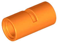 Lego (U) ~ Technic Pin Connector Round 2L with Slot (Pin Joiner Round) ~ [Orange]