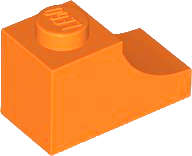 Lego (N) ~ Arch 1 x 2 Inverted ~ [Orange]