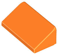Lego (N) ~ Slope 30 1 x 2 x 2/3 ~ [Orange]