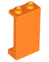 Lego (N) ~ Panel 1 x 2 x 3 with Side Supports - Hollow Studs ~ [Orange]