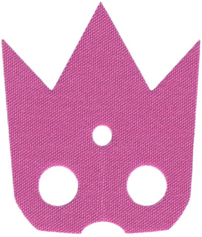 Lego (N) ~ Minifigure Cape Cloth Pointed Collar with 3 Points - Traditional Starched F ~ [Dark Pink]