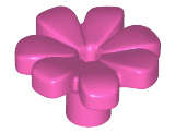 Lego (N) ~ Plant Flower with Bar and Small Pin Hole ~ [Dark Pink]
