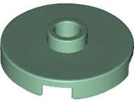Lego (N) ~ Tile Round 2 x 2 with Open Stud ~ [Sand Green]
