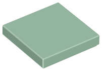 Lego (N) ~ Tile 2 x 2 ~ [Sand Green]