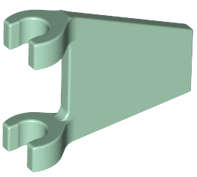 Lego (N) ~ Flag 2 x 2 Trapezoid with Flat Edge ~ [Sand Green]