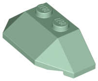 Lego (N) ~ Wedge 2 x 4 Triple ~ [Sand Green]