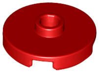 Lego (U) ~ Tile Round 2 x 2 with Open Stud ~ [Red]