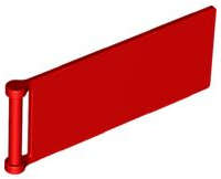 Lego (N) ~ Flag 7 x 3 with Bar Handle ~ [Red]