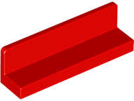 Lego (N) ~ Panel 1 x 4 x 1 ~ [Red]