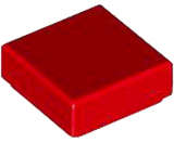 Lego (N) ~ Tile 1 x 1 ~ [Red]