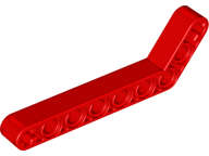 Lego NEW - Technic Liftarm Modified Bent Thick 1 x 9 (7 - 3)~ [Red]