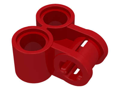 Lego (N) ~ Technic Axle and Pin Connector Perpendicular Double ~ [Red]