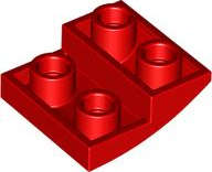 Lego (N) ~ Slope Curved Inverted 2 x 2 x 2/3 ~ [Red]