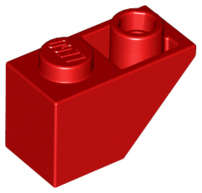 Lego (U) ~ Slope Inverted 45 2 x 1 ~ [Red]