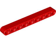 Lego (U) ~ Technic Liftarm Thick 1 x 9 ~ [Red]