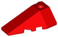 Lego (U) ~ Wedge 4 x 2 Triple Left ~ [Red]
